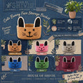HOUSE OF SHIVIS™ Cute Bunny Face Storage Basket