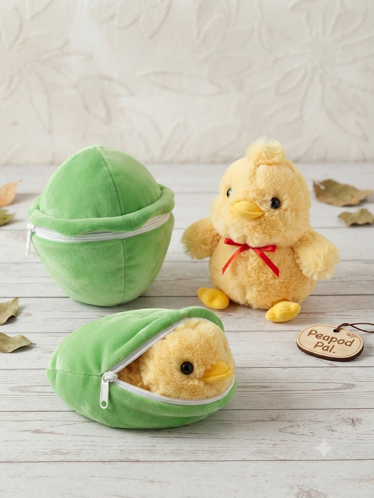 Peapod Pal 2-in-1 Chick Plush | ISI Certified