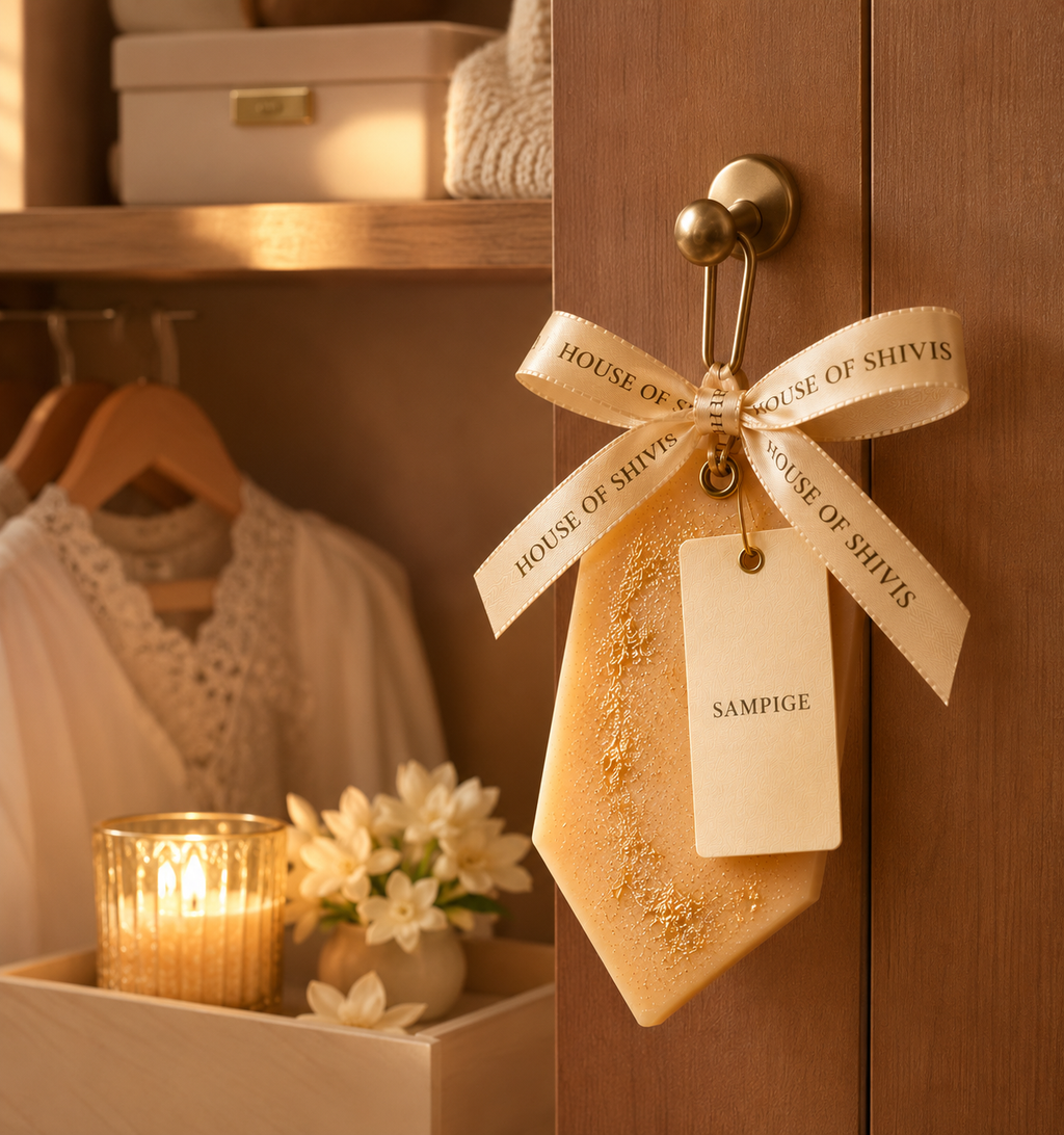 Sampige Wax Sachet – Handcrafted Sampige (Champaca/Magnolia) Fragrance | HOUSE OF SHIVIS