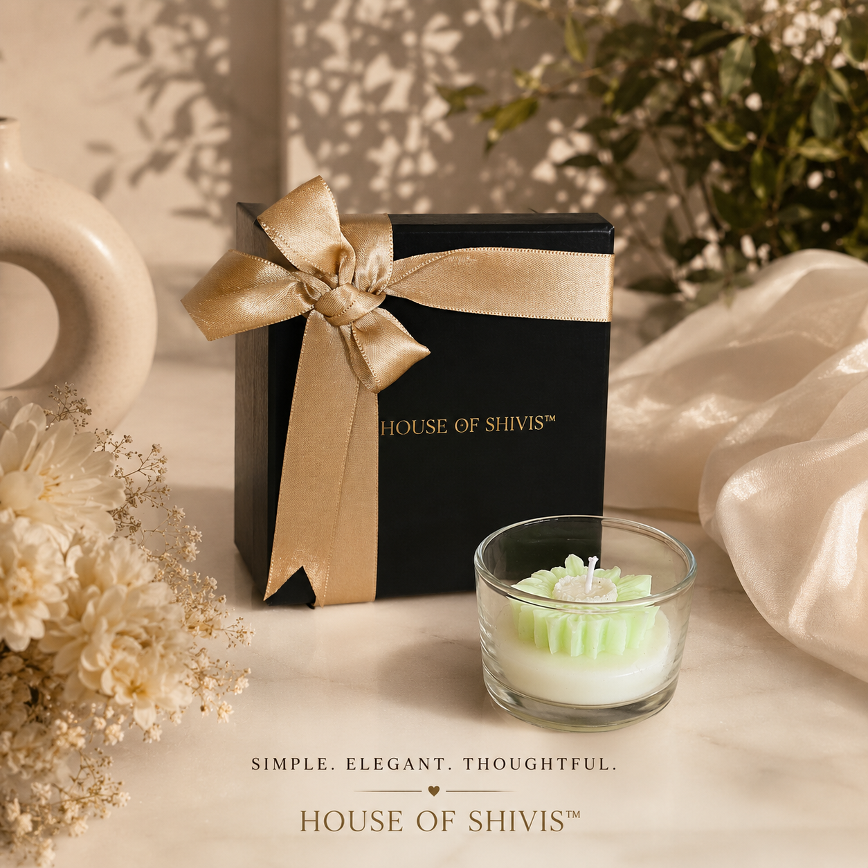 Lemongrass Bloom Scented Candle (100% Soy Wax)