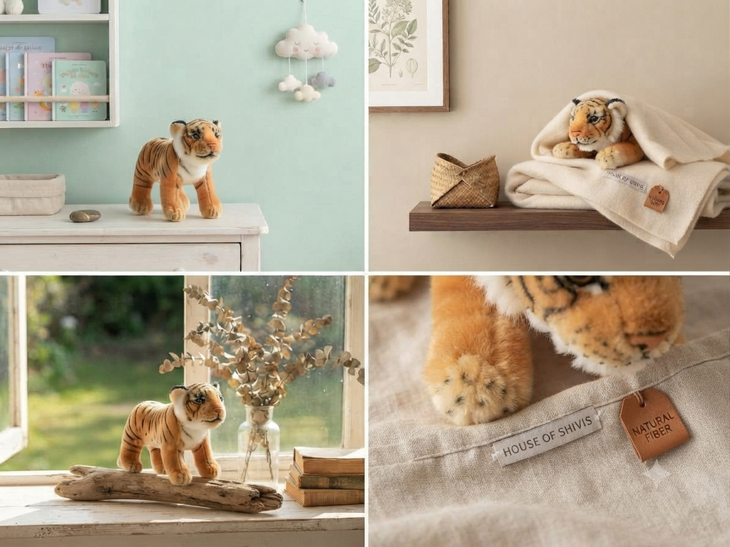 Plush Tiger Cub Toy | ISI Certified | Ultra-Soft & Huggable | 30 cm