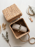 The Handwoven Water Hyacinth Keepsake Basket