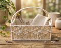 HOUSE OF SHIVIS™ Pearl-Embellished Macramé Storage Basket
