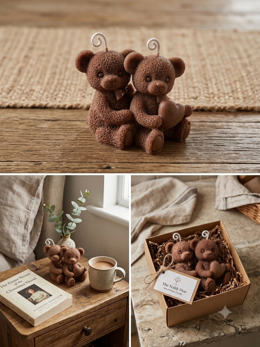 The Teddy Duo — 100% Pure Soy Wax Candle Set