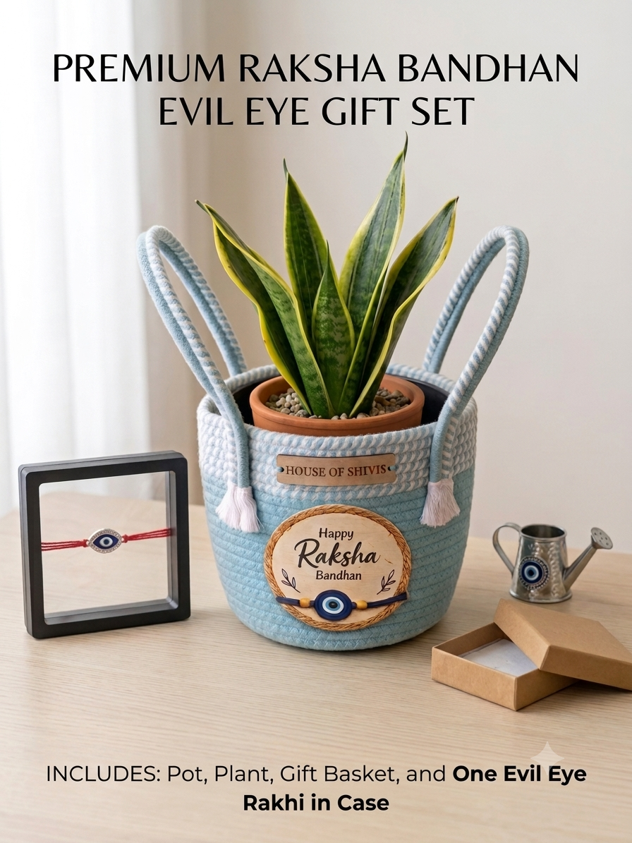 Rakhi Special Edit: The Eco-Protection Blue Gift Hamper | HOUSE OF SHIVIS™