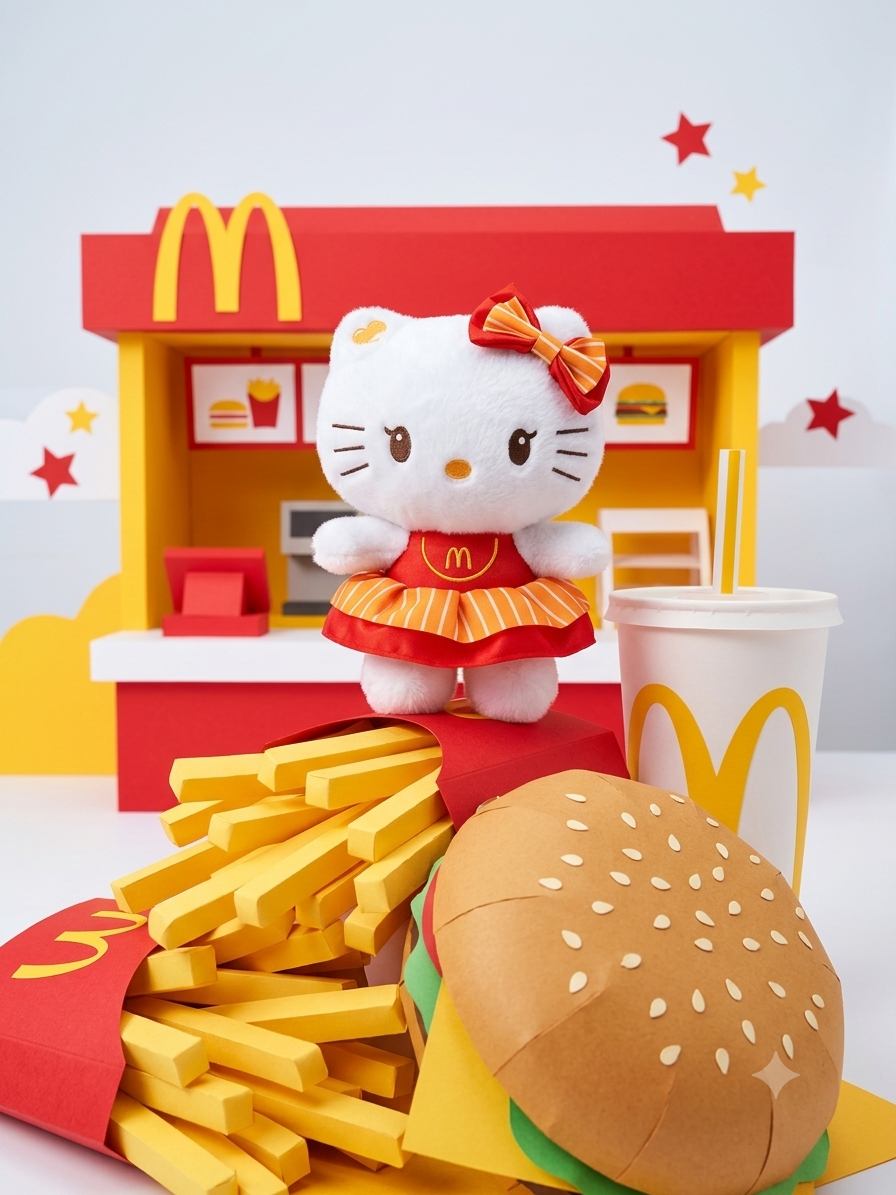 McDonald’s Hello Kitty Plush Hanging Doll (25 cm)