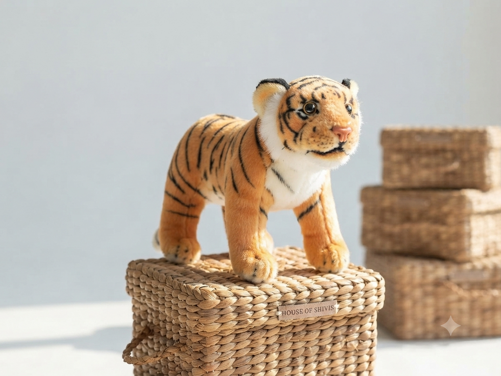 Plush Tiger Cub Toy | ISI Certified | Ultra-Soft & Huggable | 30 cm