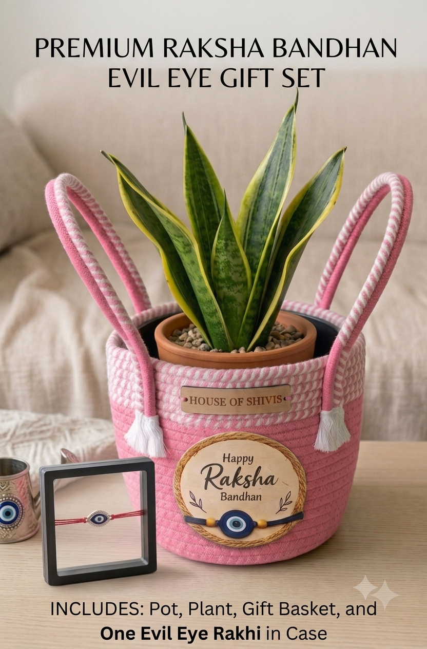 Rakhi Special Edit: The Eco-Protection Pink Gift Hamper | HOUSE OF SHIVIS™
