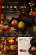 Ganesh Chaturthi Special — Boondi Ladoo & Modak Candle Set