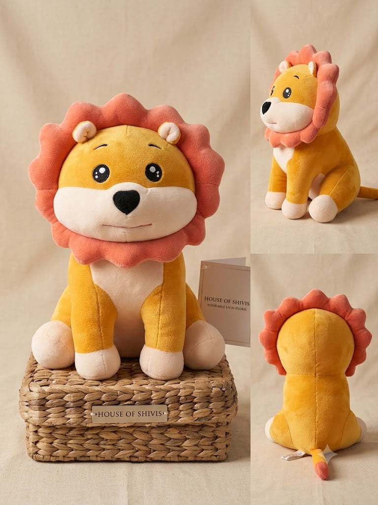 The Friendly Lion Plush – 35 cm