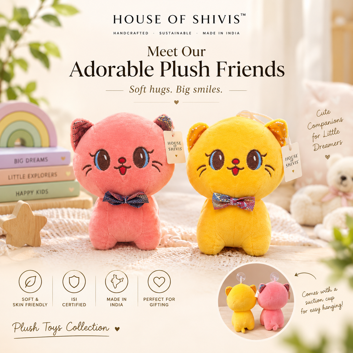Adorable Plush Cat Toy 🐱