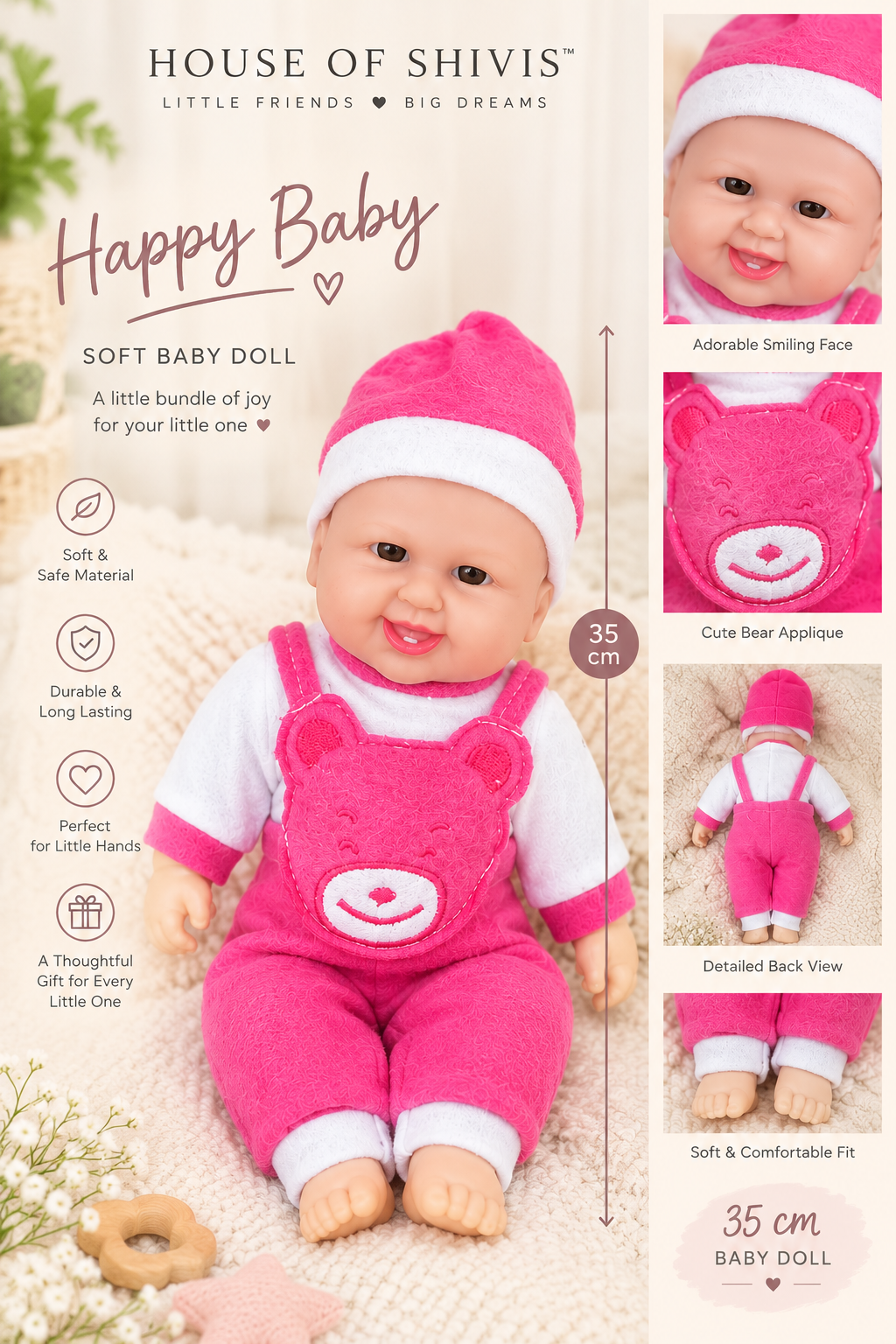 Happy Baby – 35 cm Baby Doll