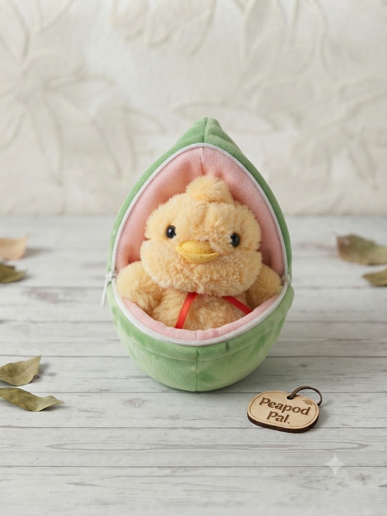 Peapod Pal 2-in-1 Chick Plush | ISI Certified