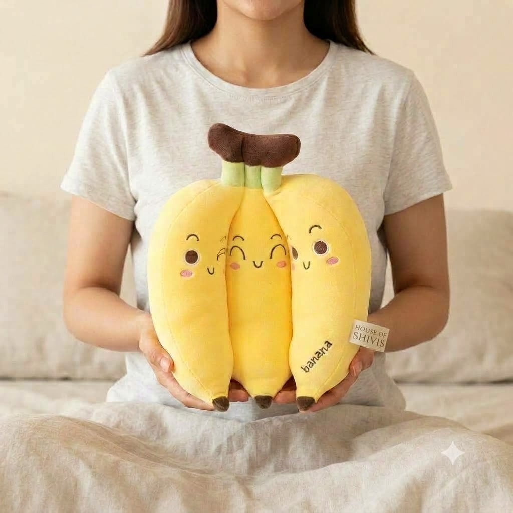 Trio Banana Plush Toy 🍌