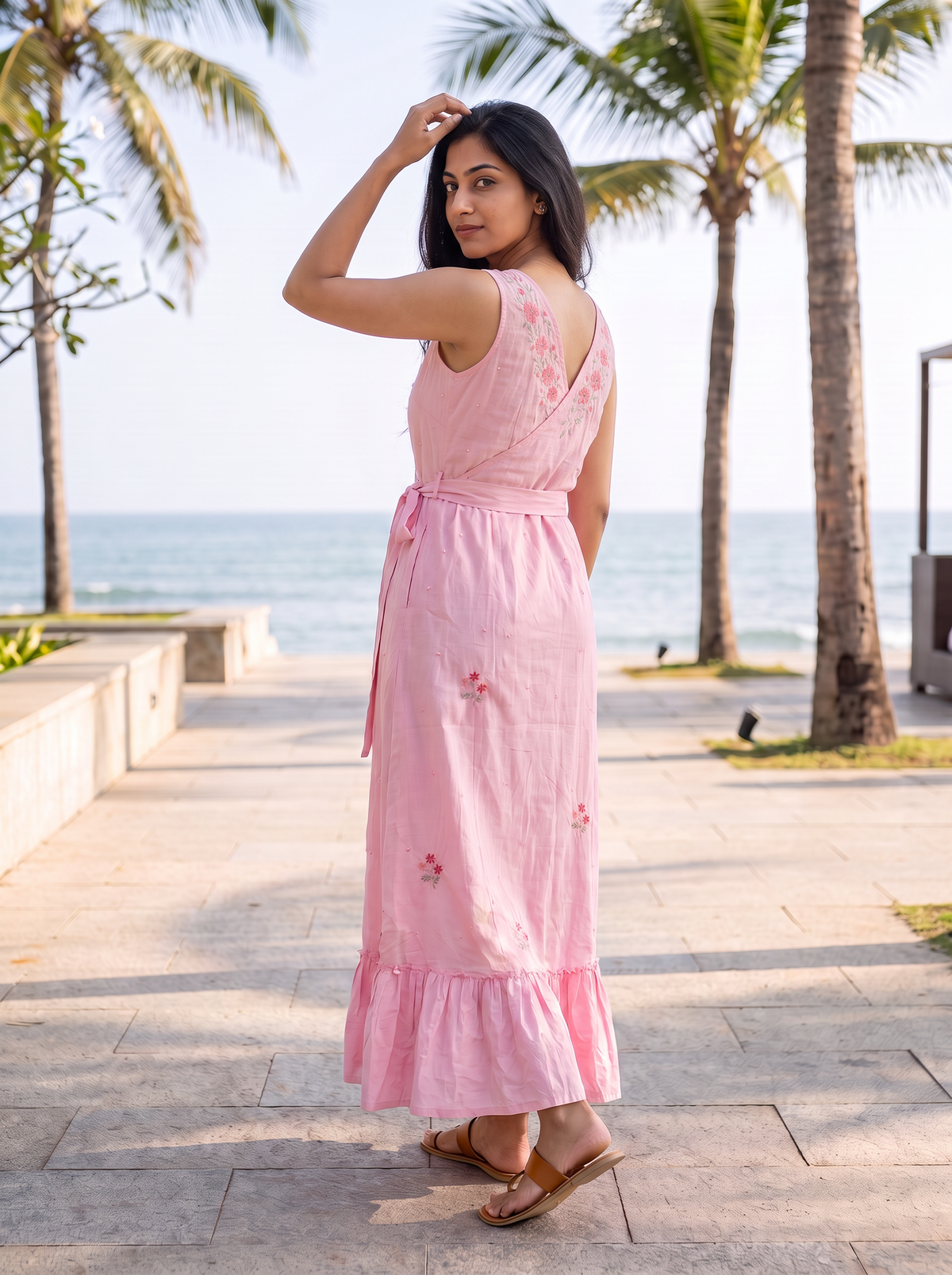 Founder Edit | Pretty Pink Khadi Wrap Dress